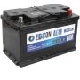 Автомобильный аккумулятор EDCON DC80760R 80А/ч-12V ст EN760 европейские обратная 315x175x190